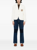 BODE embroidered logo-appliqué blazer