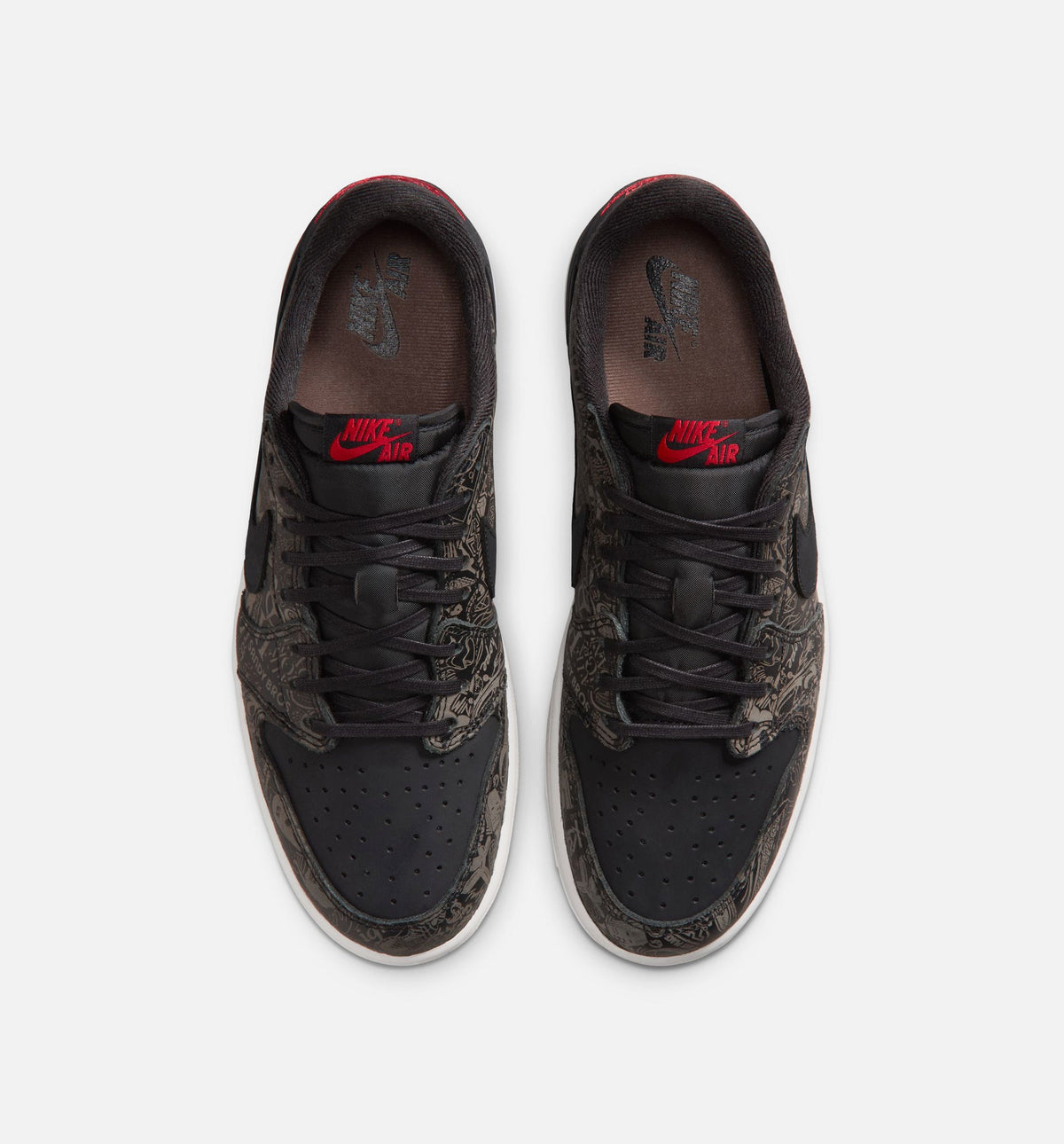 Air Jordan 1 Retro Low OG Laser Black/Red Men's Lifestyle Shoes - Black/Varsity Red/Summit White