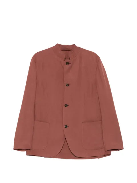 Eleventy mandarin-collar buttoned jacket