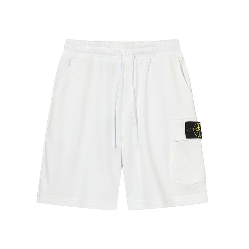 Stone Island Compass Patch Pants Men Cargo Shorts & Cotton Sweatpants