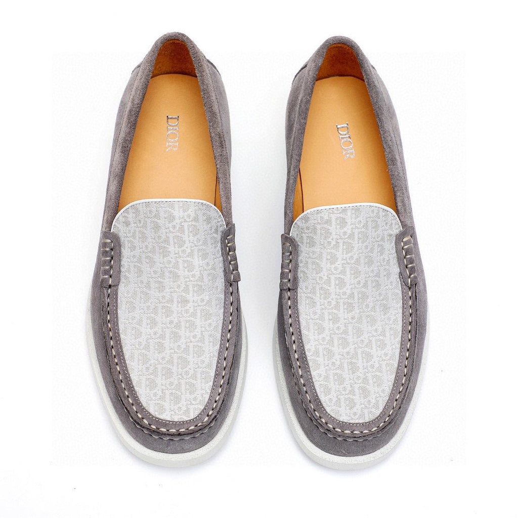Dior Patterned Vamp Slip-On Shoes