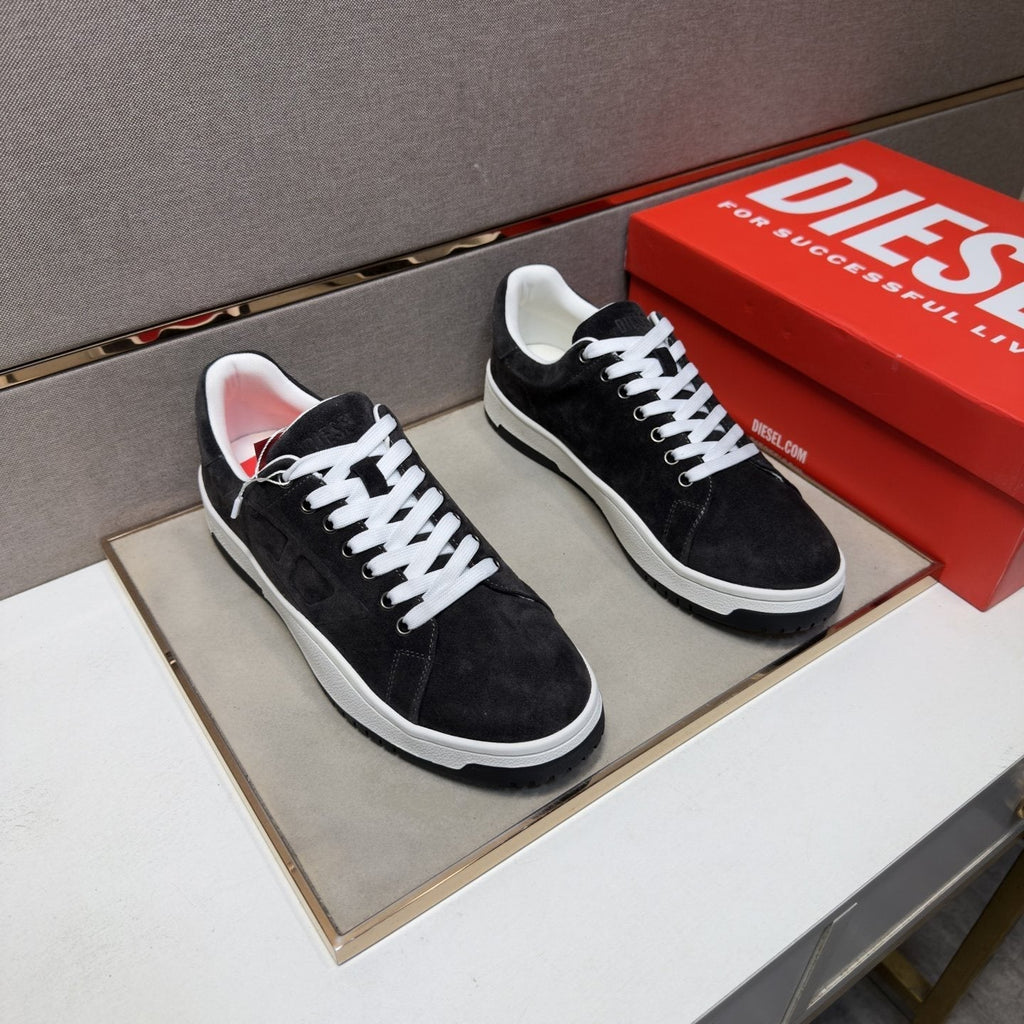 Diesel Men's Low-Top Lace-Up Sneakers - Mesh-Lined Interior